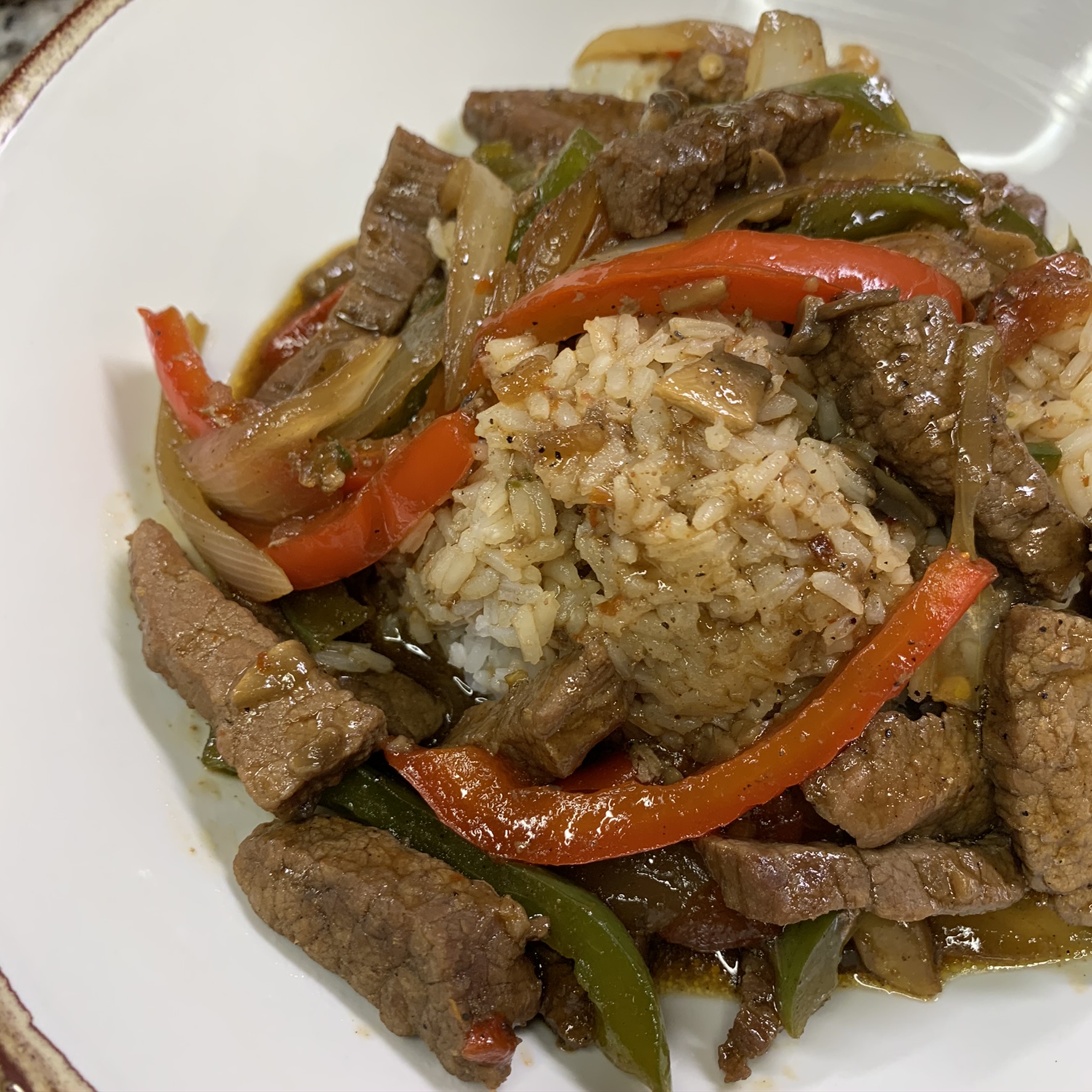 Pepper Steak And Rice W/ Video Tutorial - CatWillMadeIt